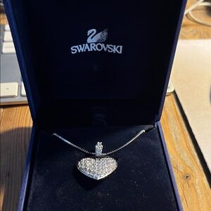 NEW IN BOX - Swarovski Silver Heart Pendant Necklace